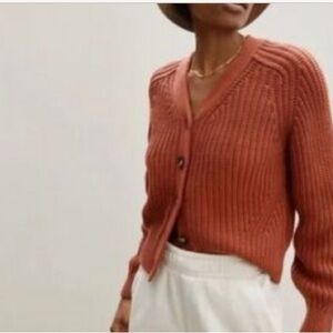Everlane The Texture Cotton Cardigan Small